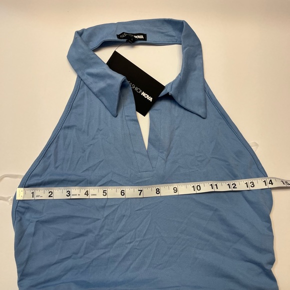 Fashion nova Mirabel Halter Top - Blue - Picture 3 of 7